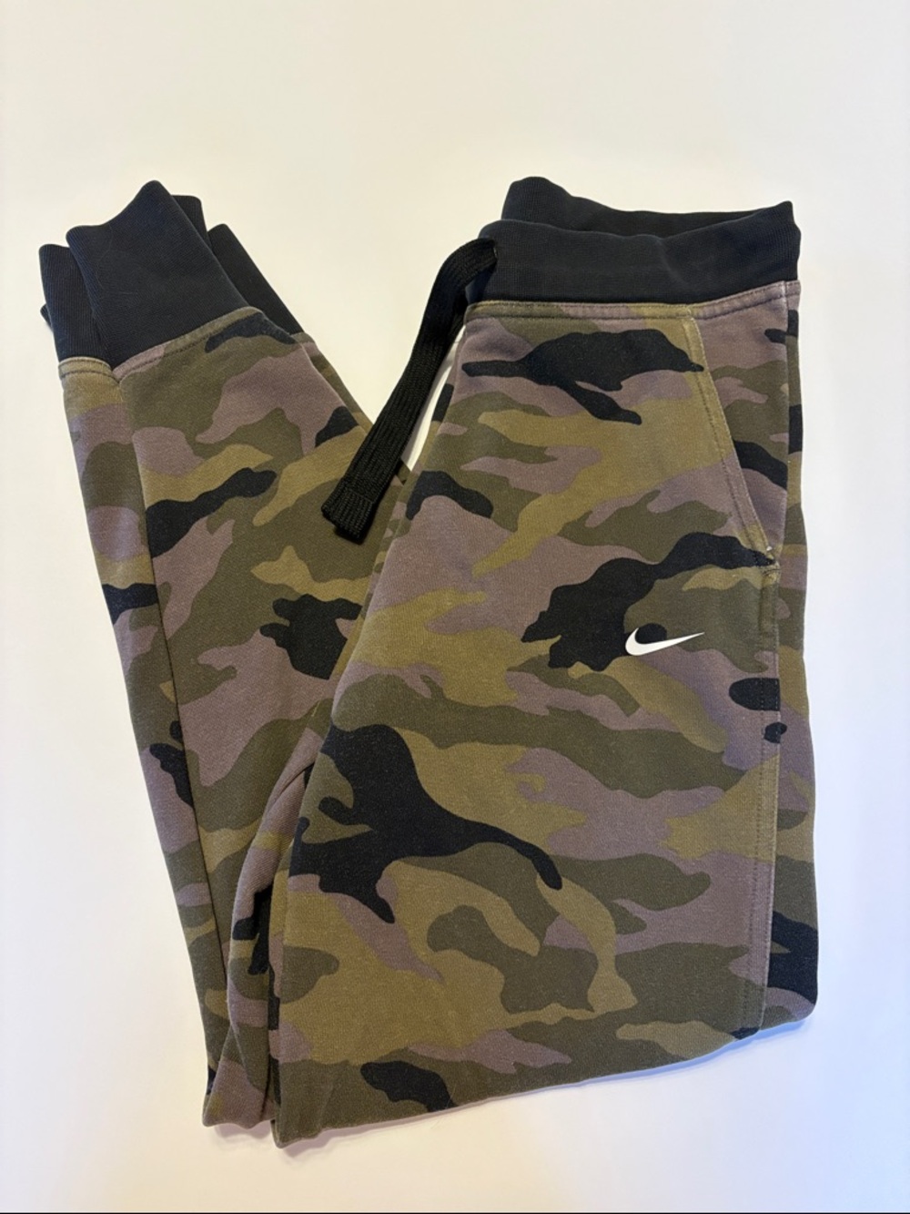 Nike Camo Joggers in Olive, Black and Brown